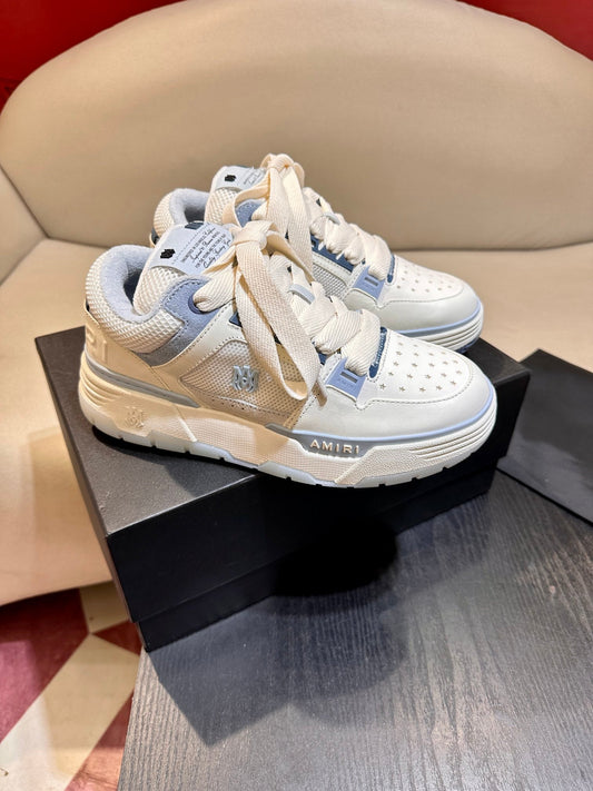 Men's Amiri Premium Leather Platform Mesh Shoes