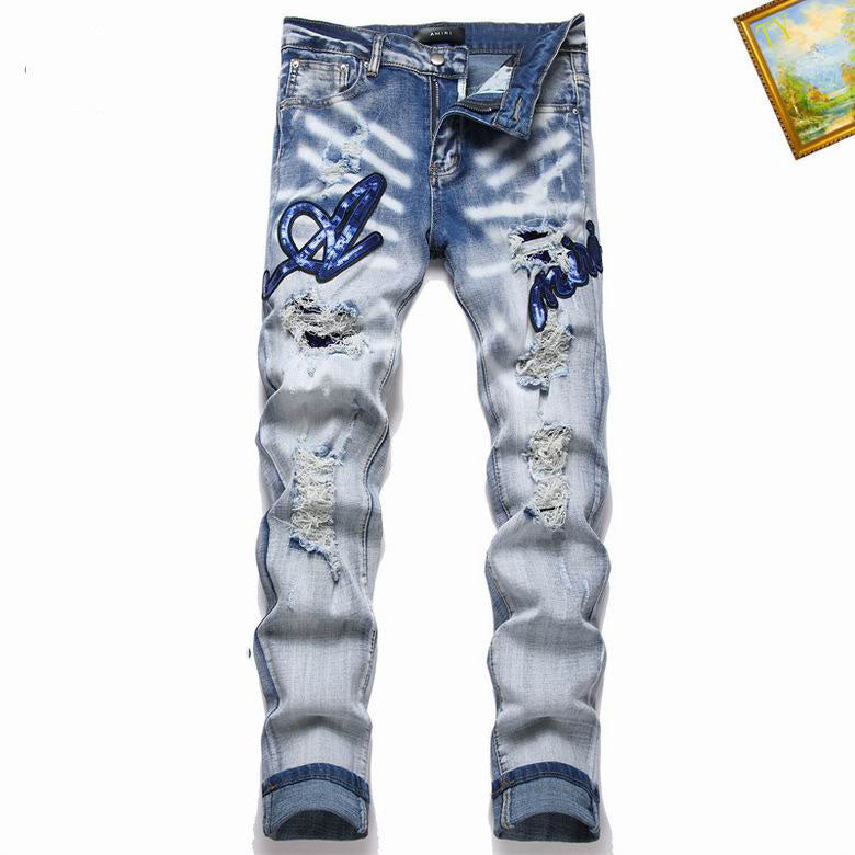 Men's Amiri Fashionable Casual Jeans Pants Size 29-38