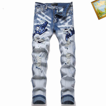 Men's Amiri Fashionable Casual Jeans Pants Size 29-38