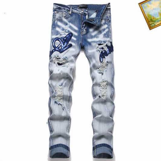 Men's Amiri Fashionable Casual Jeans Pants Size 29-38