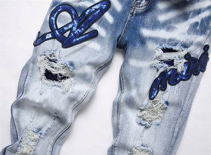Men's Amiri Fashionable Casual Jeans Pants Size 29-38