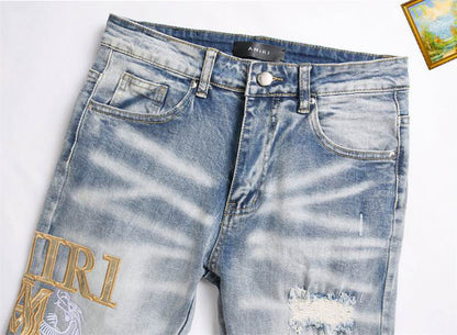 Men's Amiri Fashionable Casual Jeans Pants Size 29-38
