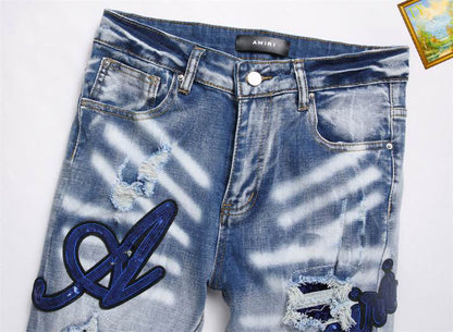 Men's Amiri Fashionable Casual Jeans Pants Size 29-38