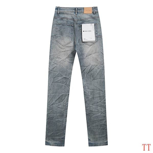 Men's Purple Fashionable Casual Jeans Pants Size 30-38
