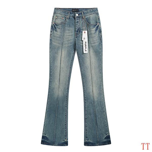 Men's Purple Fashionable Casual Jeans Pants Size 30-38