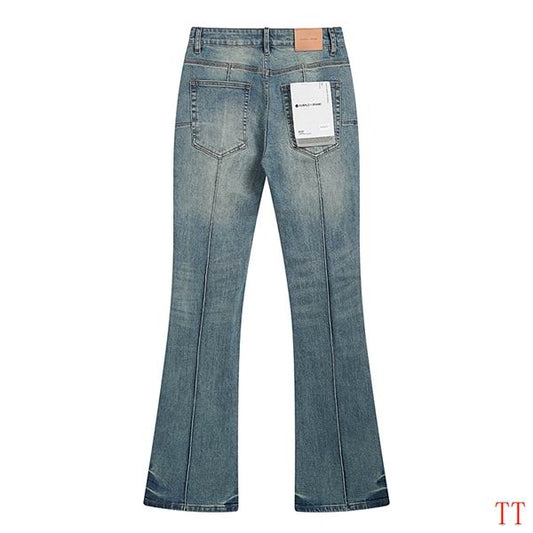 Men's Purple Fashionable Casual Jeans Pants Size 30-38