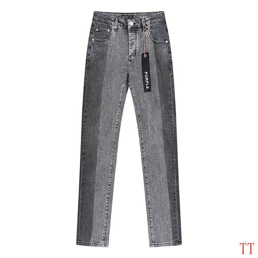 Men's Purple Fashionable Casual Jeans Pants Size 30-38
